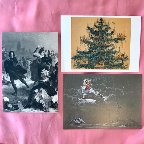 🎄Vintage Style Christmas Cards set of 3 New - Picture 2 of 7